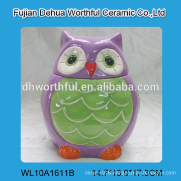 Decorative ceramic kitchen canisters with cute owl design